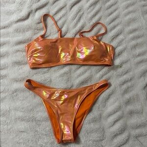 Aerie Shiny Orange Bikini Bottom